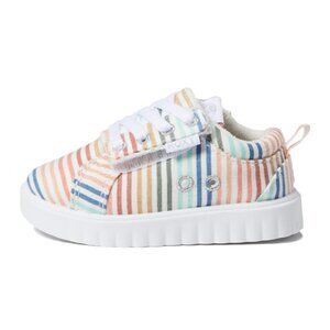 Roxy Kids Sheilahh Rainbow Stripe Sneakers Toddler Size 5